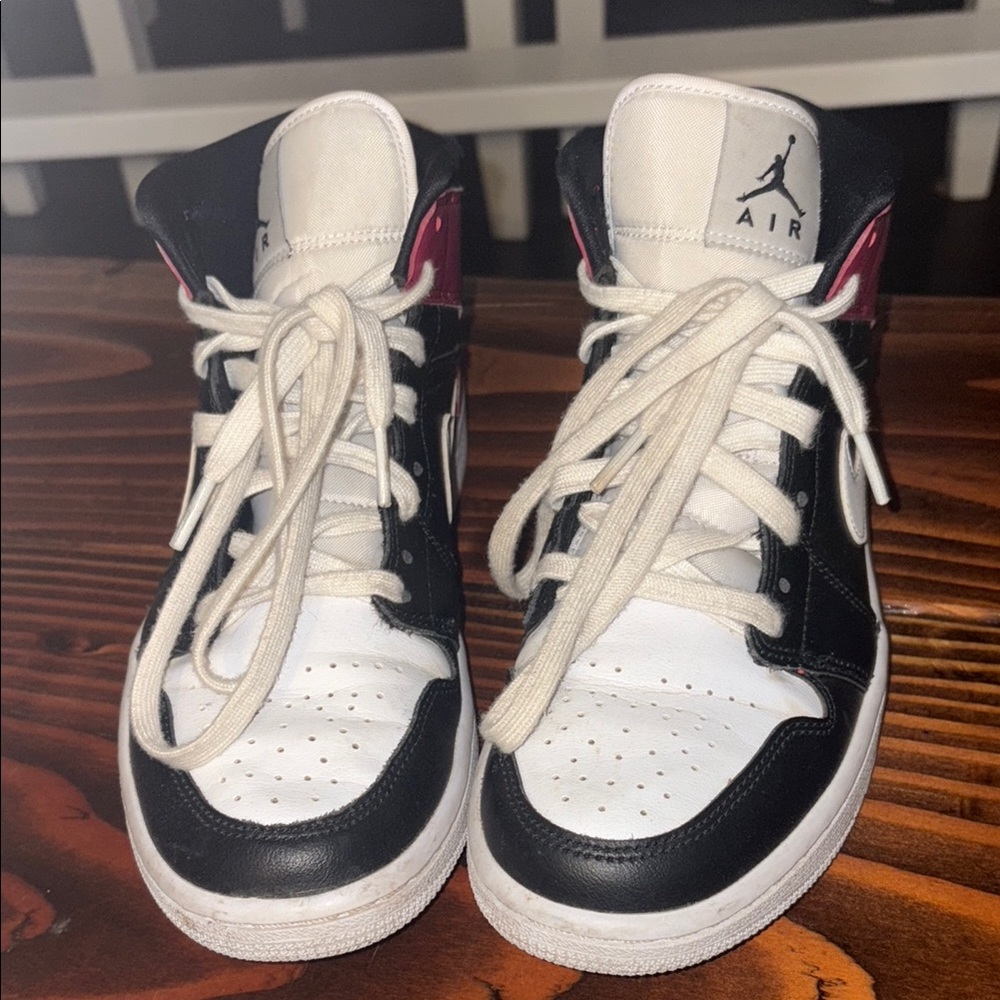 Nike Air Jordan 1 Black and Red High-Top Sneakers